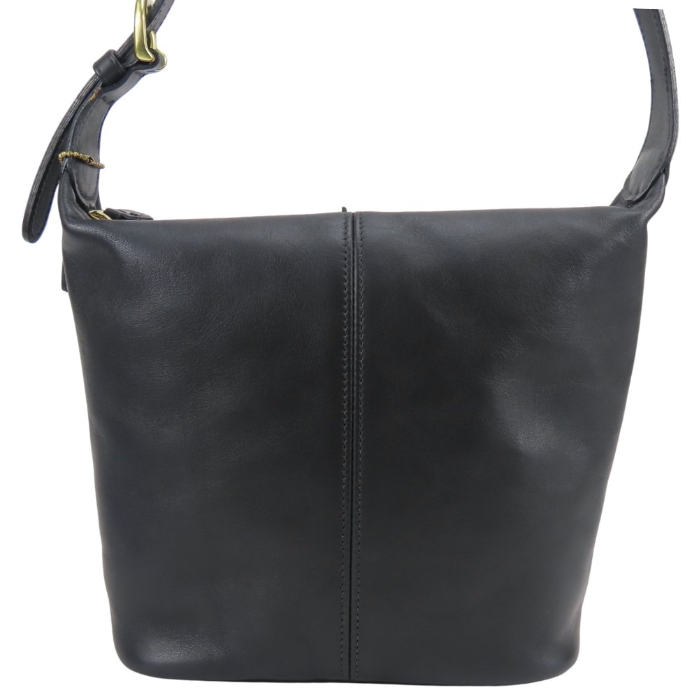 【中古】 コーチ ショルダーバッグ 4148 レザー ブラック 肩掛け ワンショルダー シンプル レディース 女性 COACH