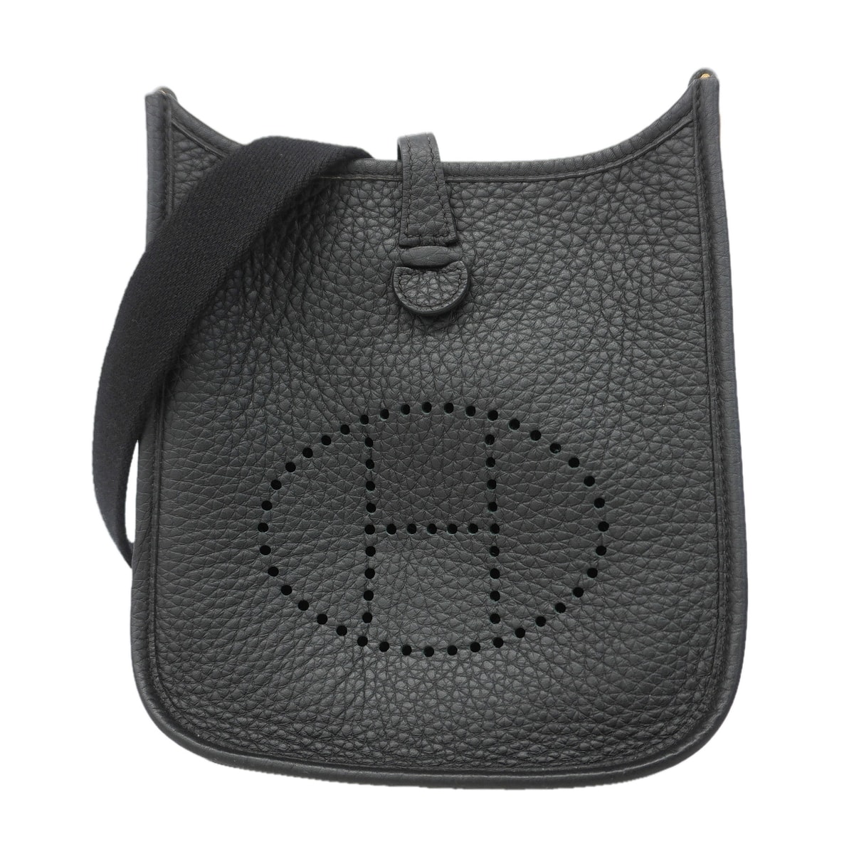 ★SALE【6ka0484】エルメス ショルダーバッグ エヴリンTPM トリヨンクレマンス ブラック ゴールド金具 K刻印【中古】レディース