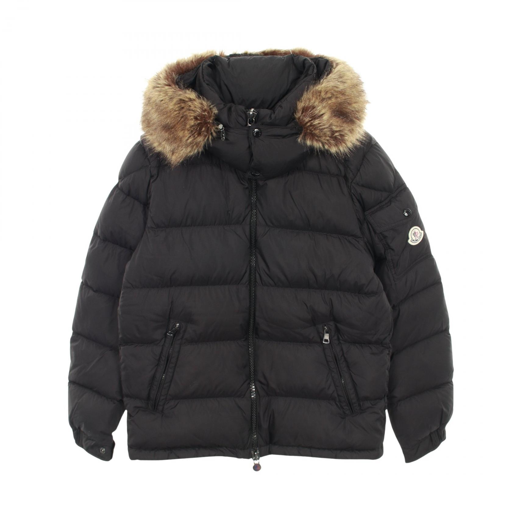 モンクレール MONCLER MAYAF ダウンジャケット 衣料品 アウター ナイロン メンズ ブラック系 【中古】