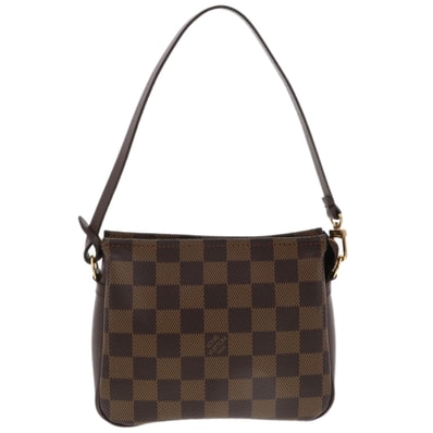 【値下げ】LOUIS VUITTON ルイ・ヴィトン トゥルース メイクアップ ハンドバッグ ポーチ N51982 ダミエキャンバス エベヌ レディース【中古】
