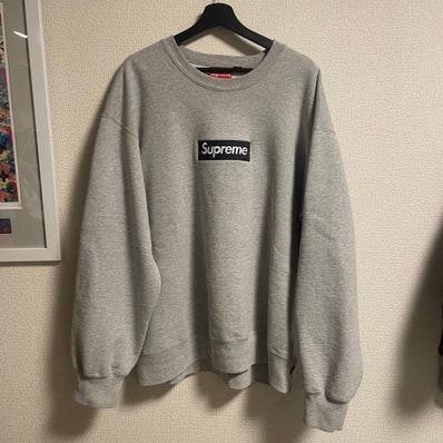 Supreme Box Logo Crewneck "Heather Grey" (22FW)