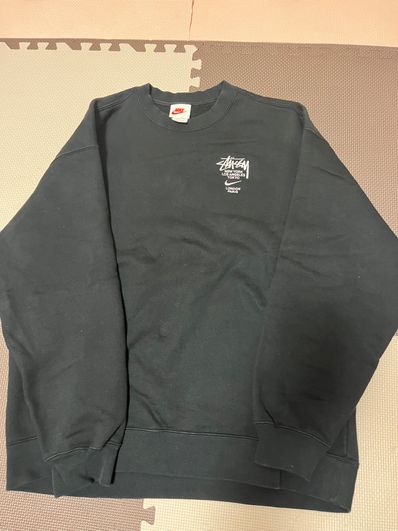 Nike x Stussy International Crewneck Sweatshirt (US Size) "Black" DC4198-010