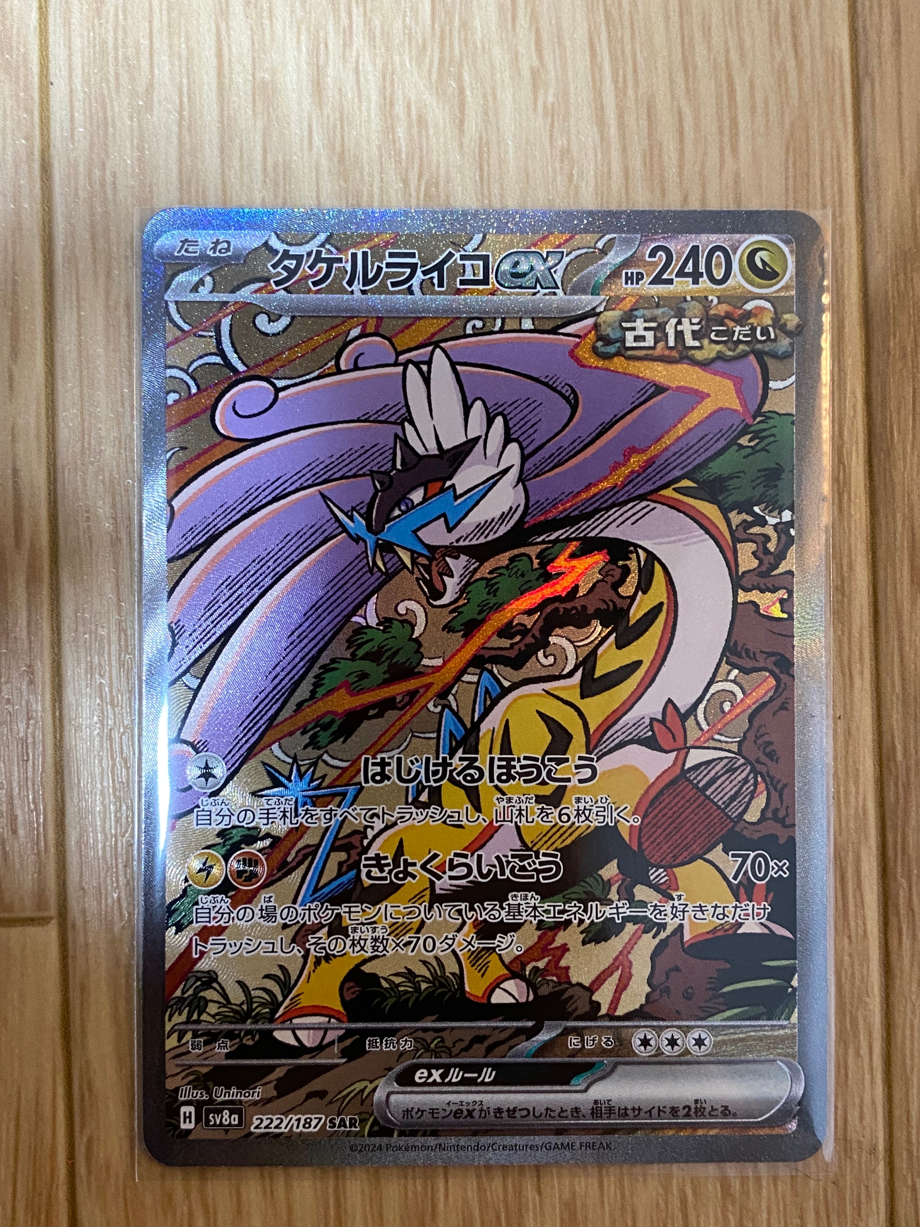 タケルライコex SAR [SV8a 222/187](ハイクラスパック「テラスタルフェスex」)