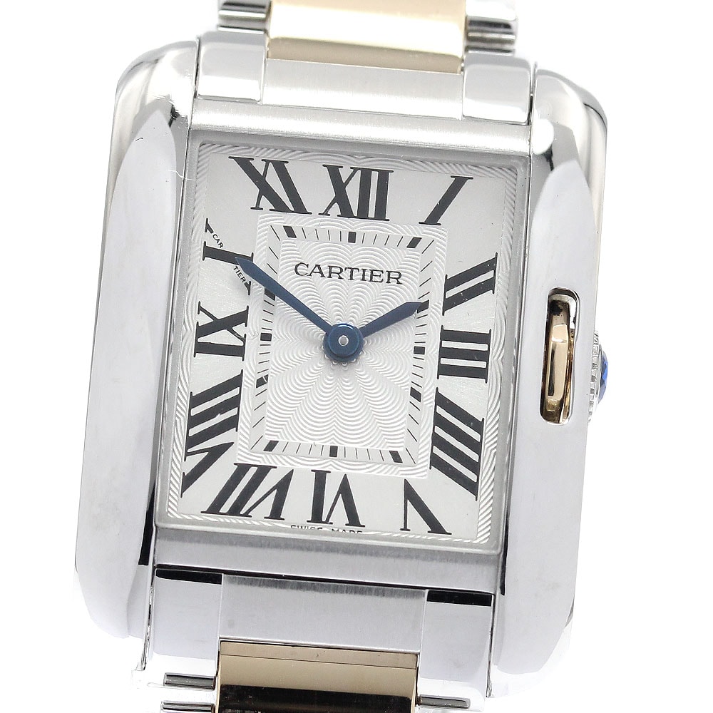 ☆美品 カルティエ タンクアングレーズSM レディース 【中古】