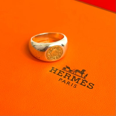 HERMES エルメス セリエ リング シルバー925 K18ゴールド リング・指輪 12号 シルバー
25809