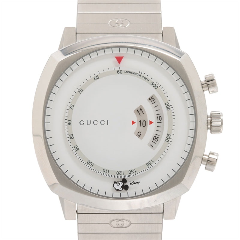 グッチ GUCCI グリップ 157.2 SS SS QZ 白文字盤 腕時計【中古】