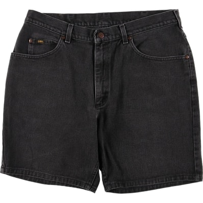 古着 リー Lee ブラックデニムショーツ ショートパンツ メンズw35相当/eaa578301
