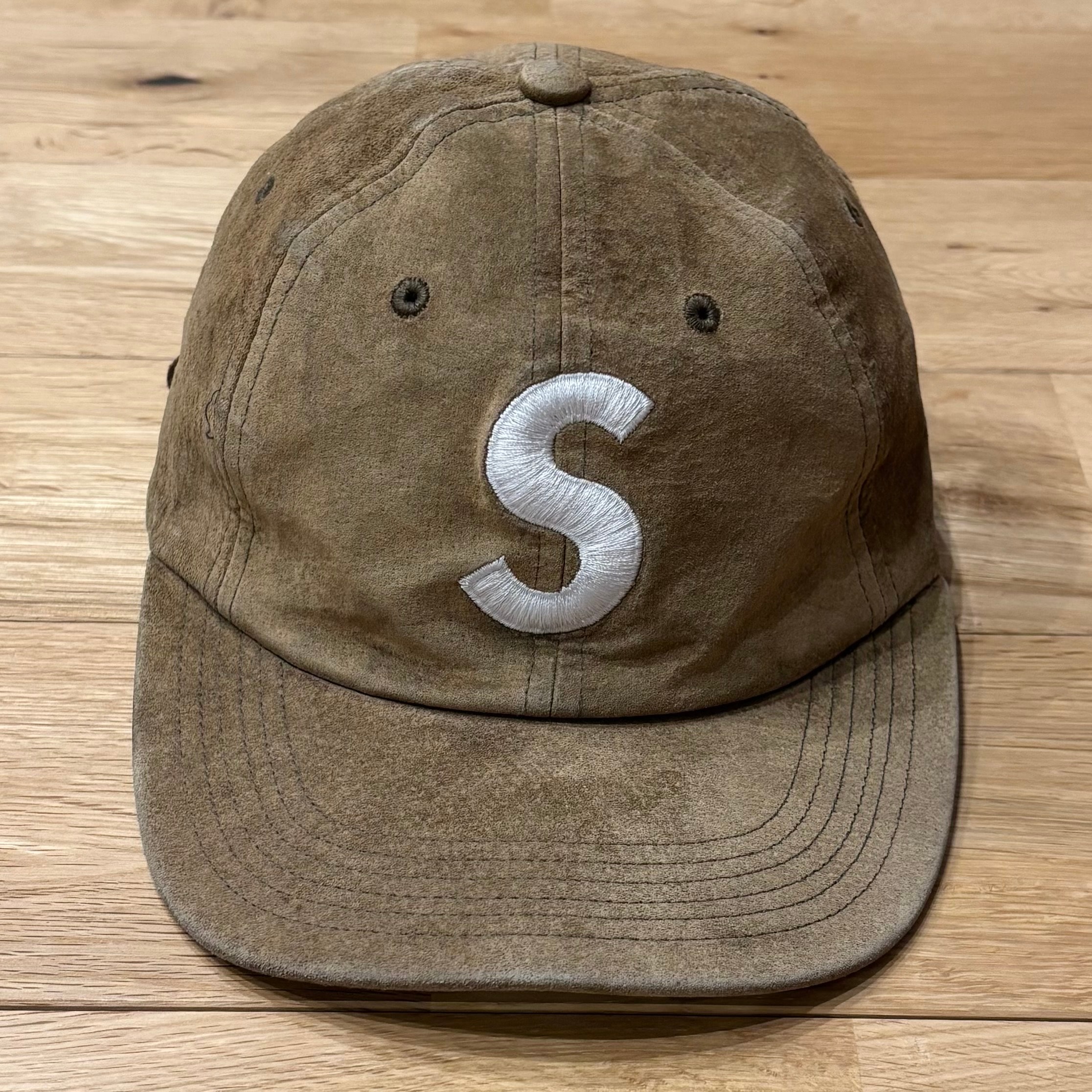 Supreme Suede S Logo 6-Panel (16FW) "Olive"