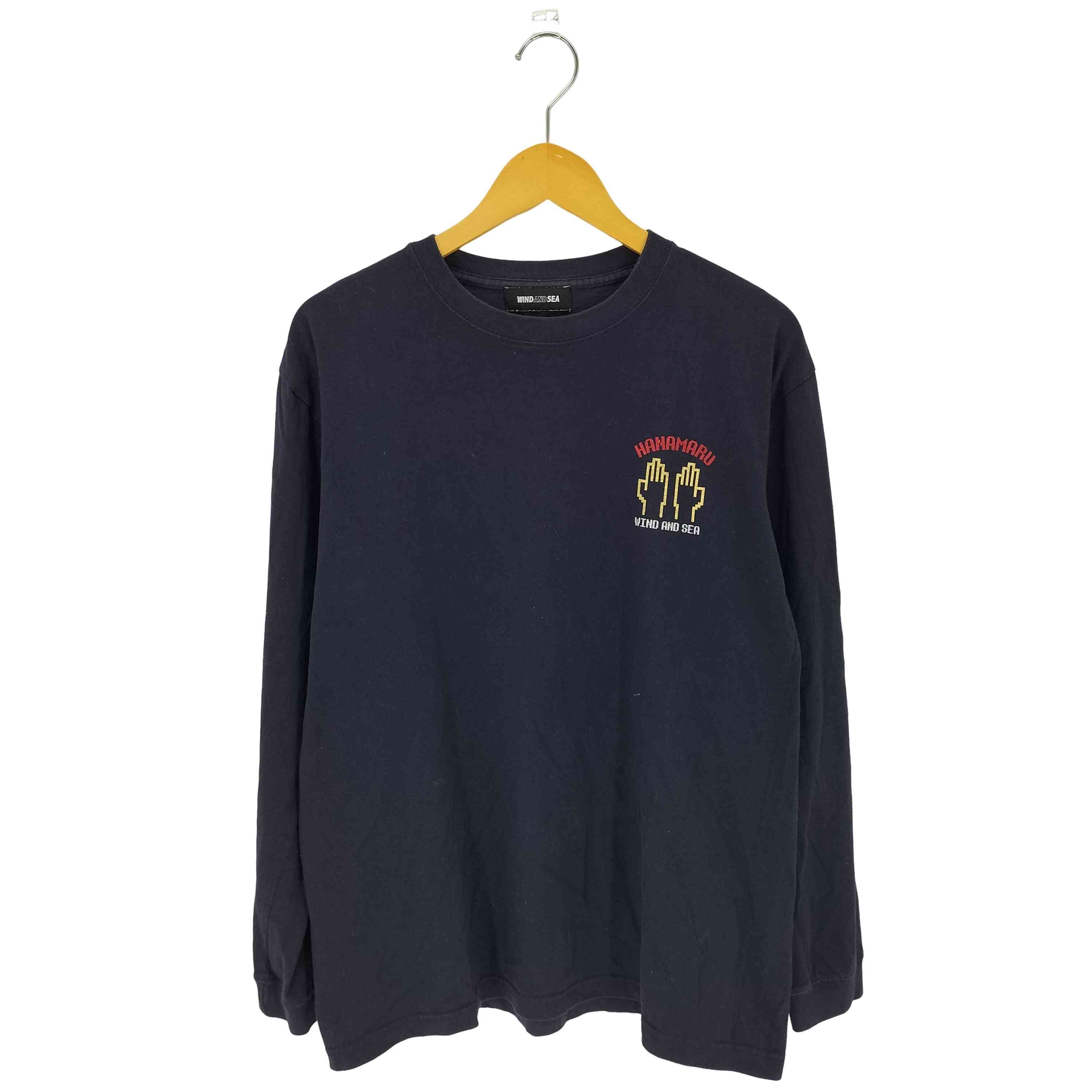 HANAMARU プリントクルーネック L/S Tシャツ【1142705995423】