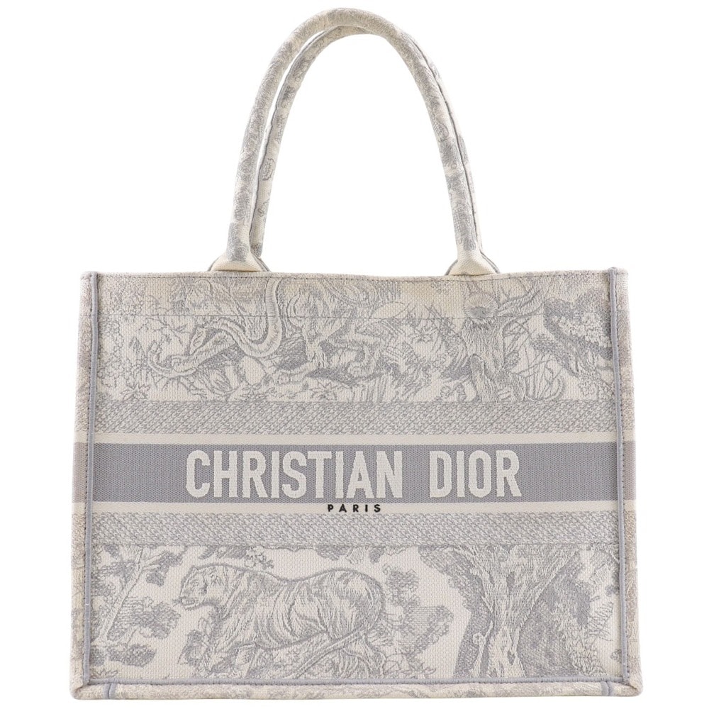 クリスチャンディオール ブックトート ミディアム トワルドゥジュイ ジャガード