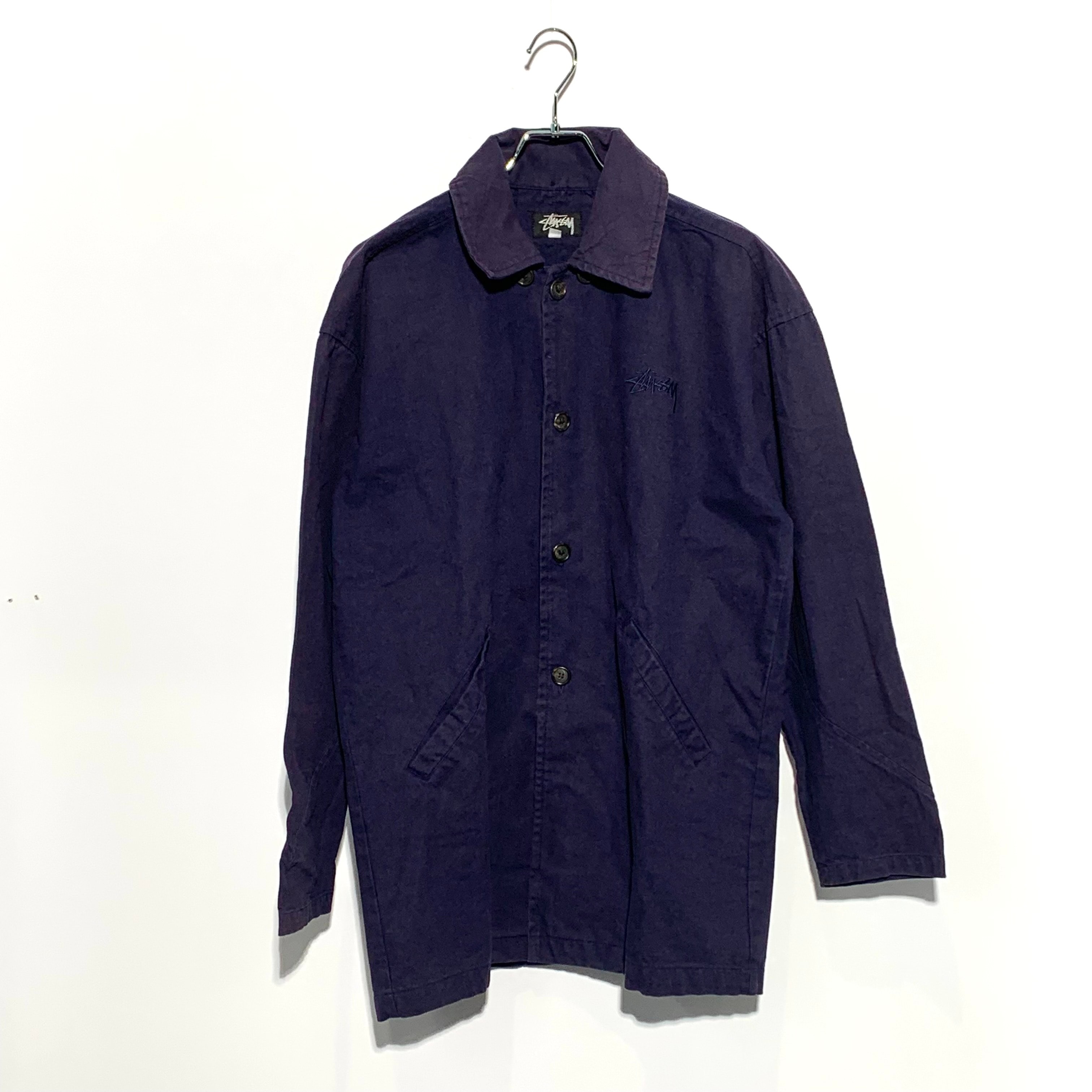 STUSSY OLD coverall navy 90S