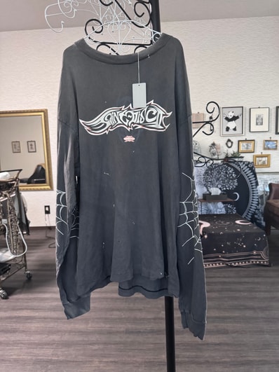 SAINT Mxxxxxx x TEFLON DISCO LS Tee Insanity "Black"