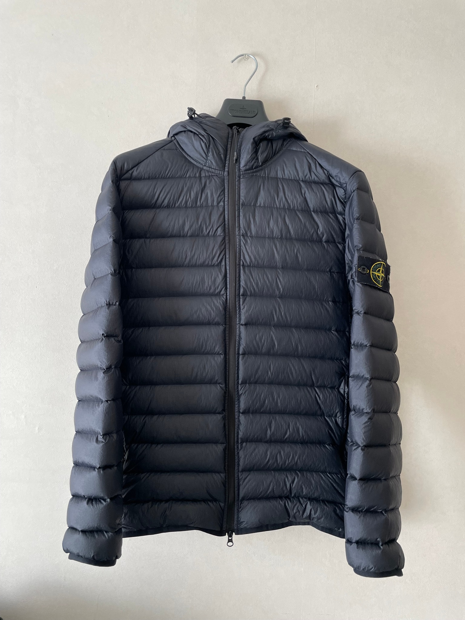Stone Island Down Jacket 40324 Loom Woven Chambers Nylon Down Packable "Navyblue"
