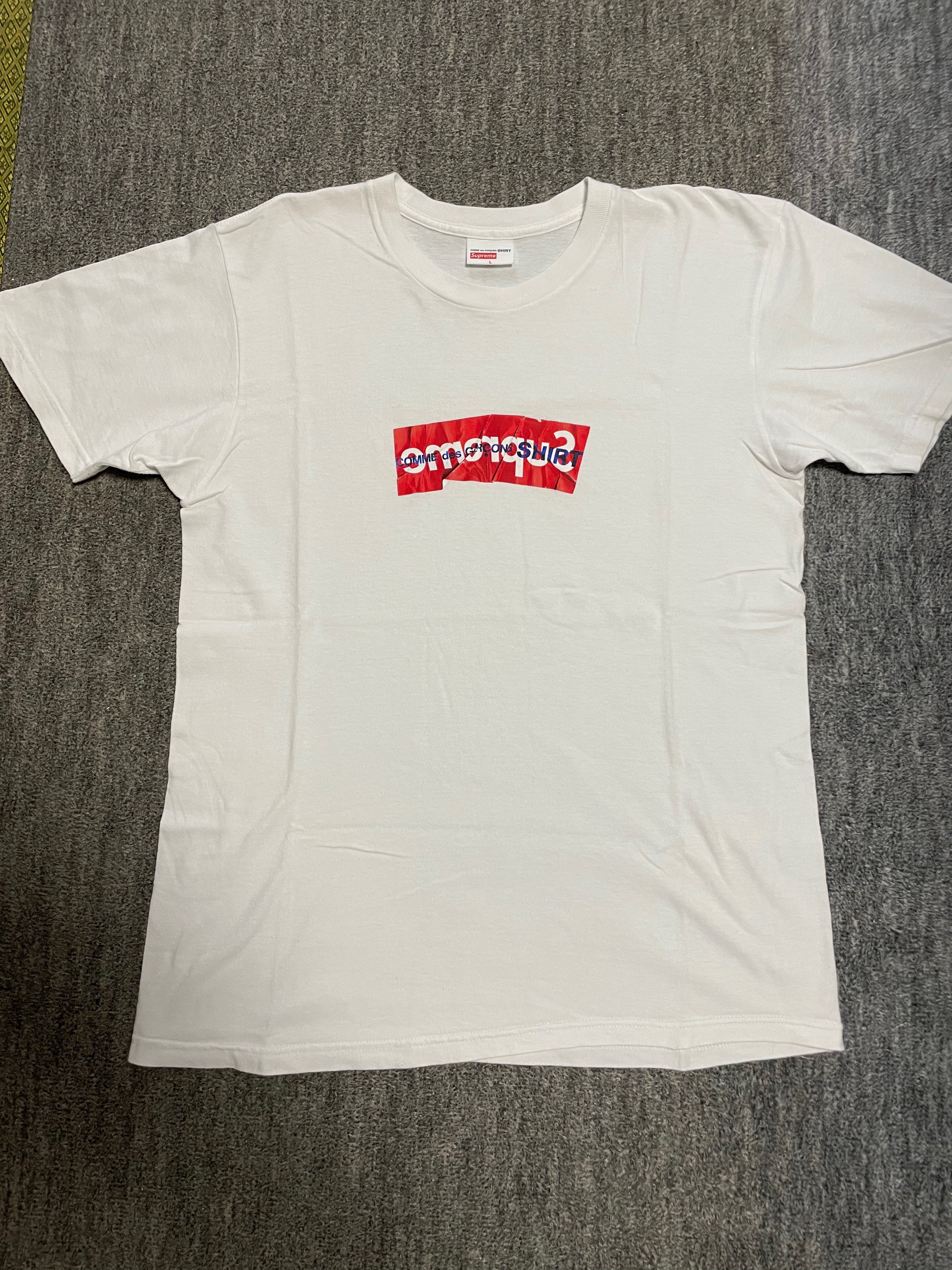Supreme COMME des GARCONS SHIRT Box Logo Tee "White"