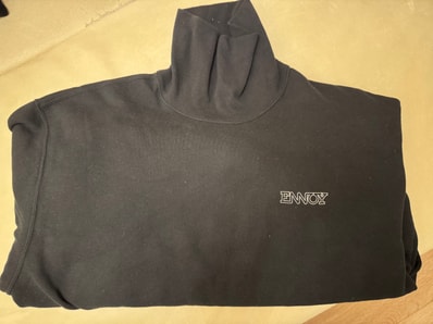 ENNOY Electric Logo Turtleneck Sweat Set Up "Black" AW24BRENCT05NTL / AW24BRENPT07NTL