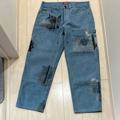 Supreme Nate Lowman Double Knee Painter Pant "Denim"