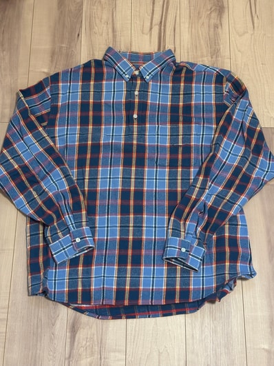 Supreme Pullover Plaid Flannel Shirt "Blue"