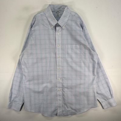 古着 ブルックスブラザーズ Brooks Brothers 長袖シャツ チェック REGENT 1818 L ブルー系 マルチカラー メンズ