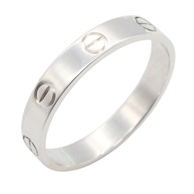 カルティエ CARTIER ミニラブリング リング・指輪 ジュエリー K18WG(ホワイトゴールド) メンズ レディース シルバー系 B4085100 【中古】