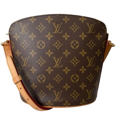 ルイヴィトン ドルーオ モノグラム ショルダーバッグ モノグラムキャンバス M51290 ブラウン レディース LOUIS VUITTON 中古
