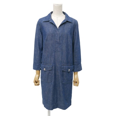 LAUREN RALPH LAUREN ローレン ラルフ ローレン ワンピース サイズ- デニム スキッパーシャツワンピース ブランド古着【中古】20260516/RA9378