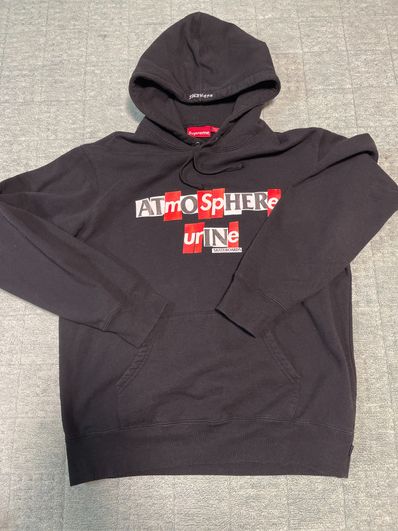 Supreme / Anti Hero Hooded Sweatshirt "Black"
