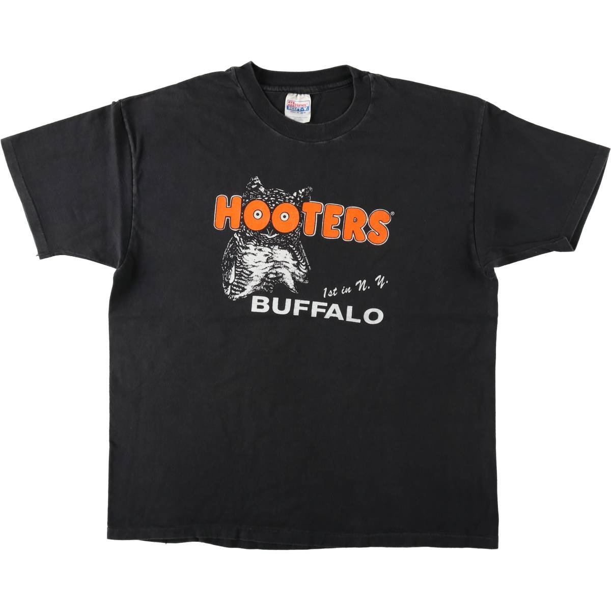 古着 90年代 ヘインズ Hanes BEEFY-T HOOTERS フーターズ アドバタイジングTシャツ USA製 メンズXL相当 ヴィンテ―ジ/eaa621832