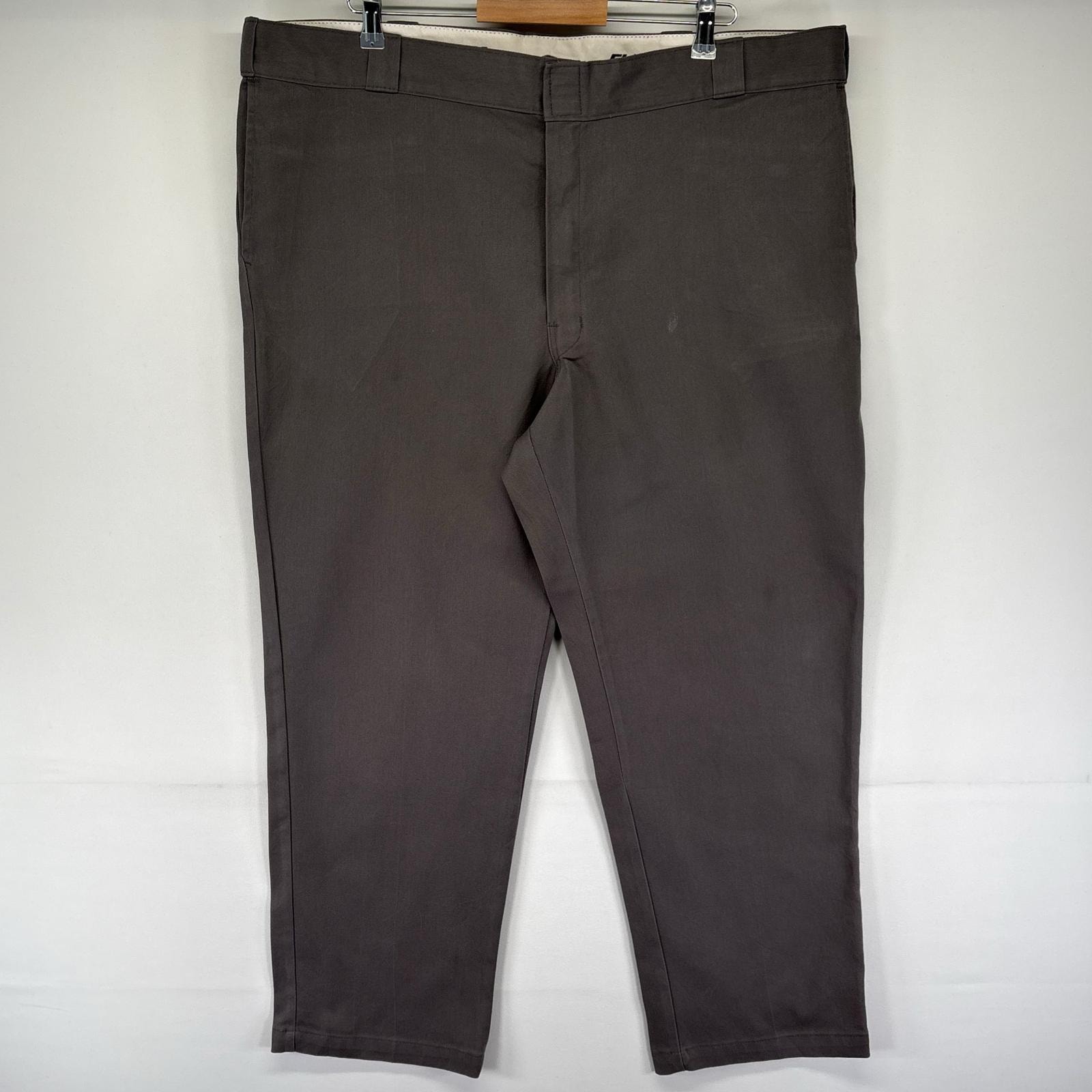 古着 ディッキーズ Dickies パンツ 874 FLEX ワーク 作業着 チノパン テーパード ジッパーフライ w44 L30  グレー系 メンズ