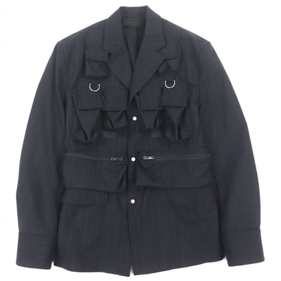 極美品 プラダ Utility Single-breasted jacket