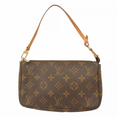 【6dc3481】ルイヴィトン ポーチ モノグラム ポシェットアクセソワール M51980 ブラウン【中古】レディース