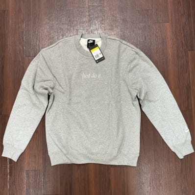 Nike Sportswear JDI フリース クルーネックスウェット グレー S 新品 CD0415-063