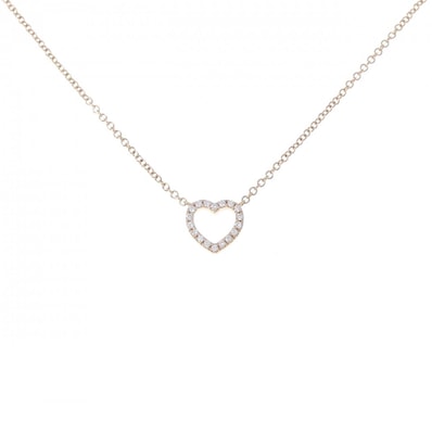 ティファニー メトロ ハート ミニ ネックレス