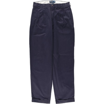 古着 ラルフローレン Ralph Lauren POLO by Ralph Lauren HAMMOND PANT ツータック チノパンツ メンズw33相当/eaa644121