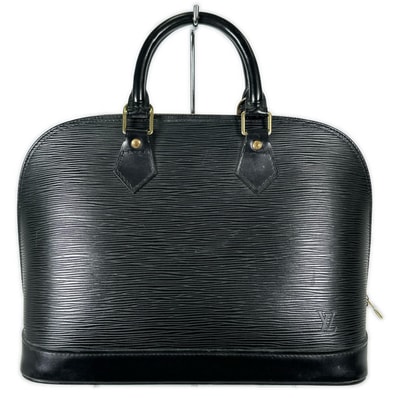 LOUIS VUITTON ルイ・ヴィトン アルマ PM ハンドバッグ ブラック エピレザー ノワール ドーム型 Alma ファッション小物 レディース