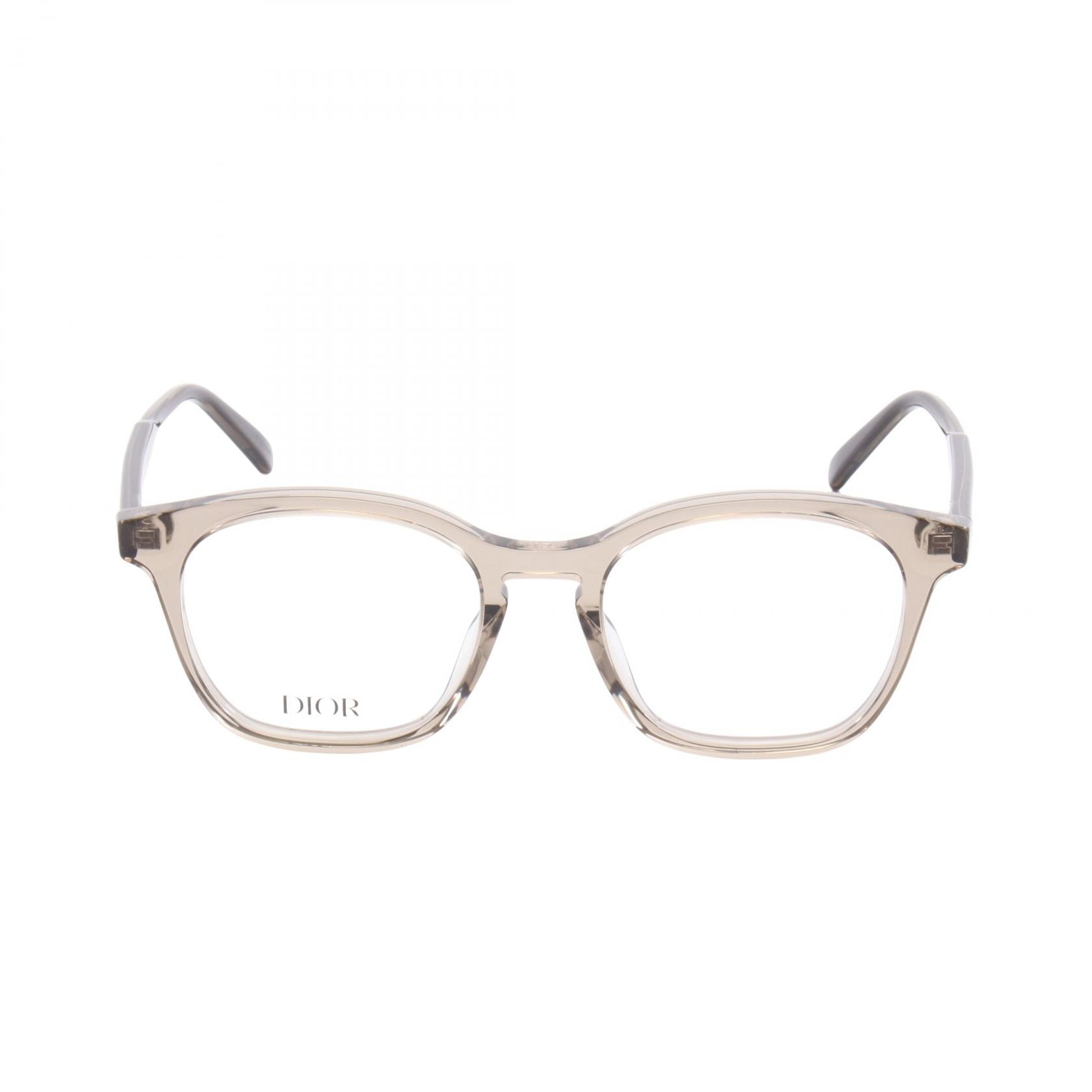 ディオール Dior 度なし ロゴ スクエアフレーム メガネ 衣料品 プラスチック メンズ ブラウン系 BOTANICAOS5I640052 【新品】
