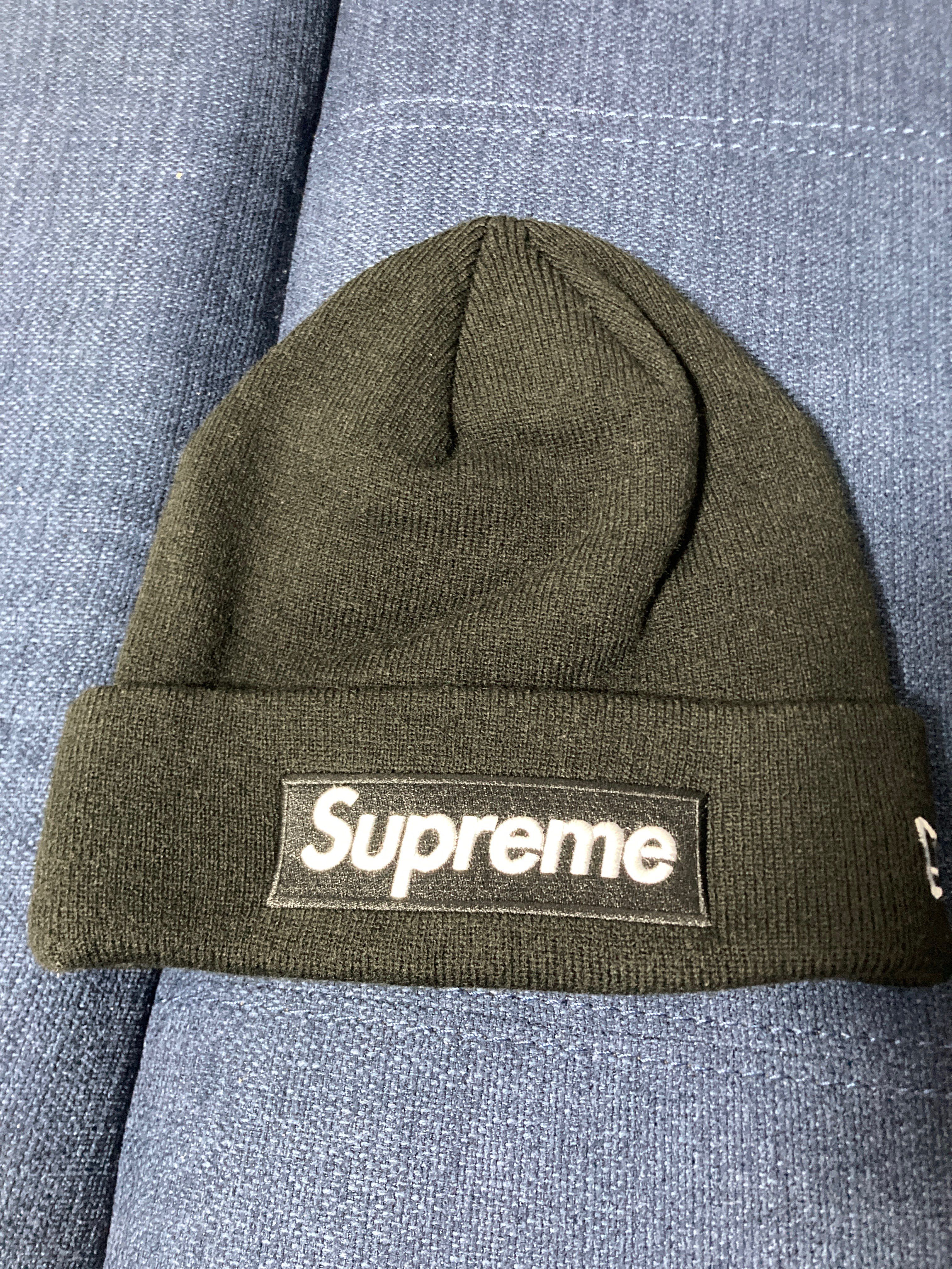 Supreme New Era® Box Logo Beanie "Black" (21FW)