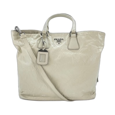 プラダ PRADA 2WAY トートバッグ レザー【中古】