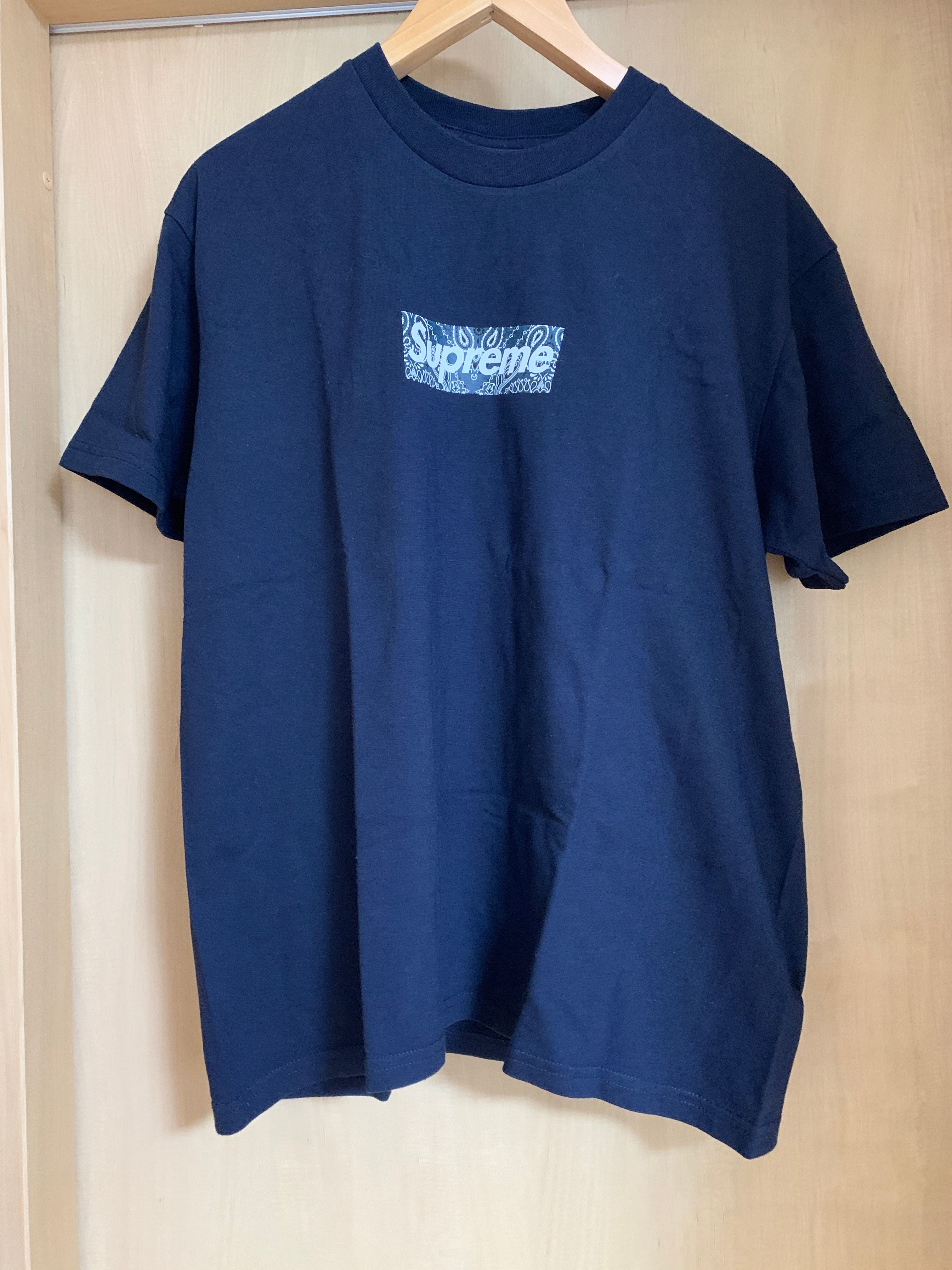 Supreme Bandana Box Logo Tee "Navy"