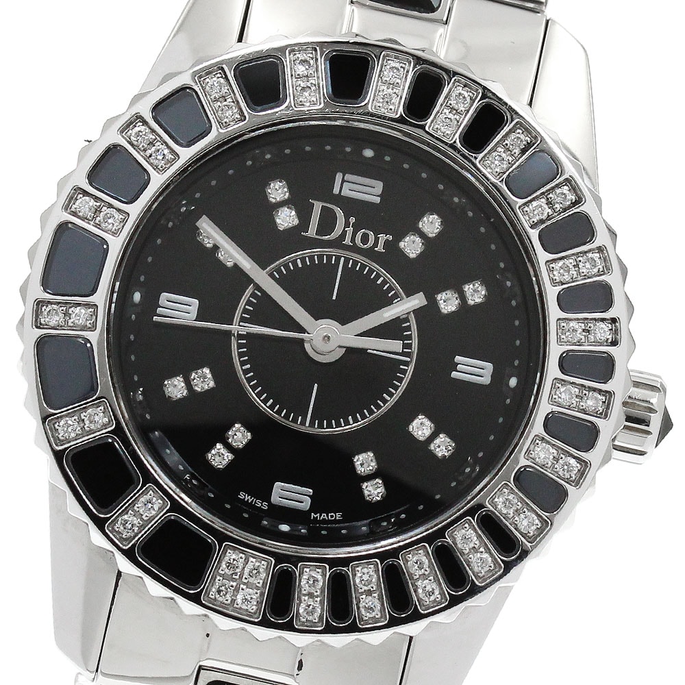 ディオール クリスタル ダイヤベゼル CD112116 レディース 【中古】