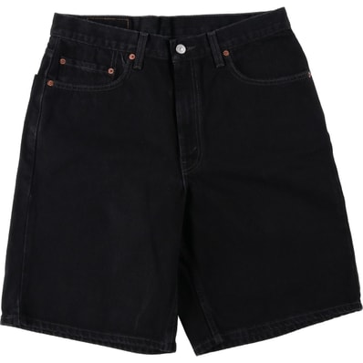 古着 00年代 リーバイス Levi's 35550-1865 ブラックデニムショーツ ハーフパンツ メンズw34相当/eaa620258