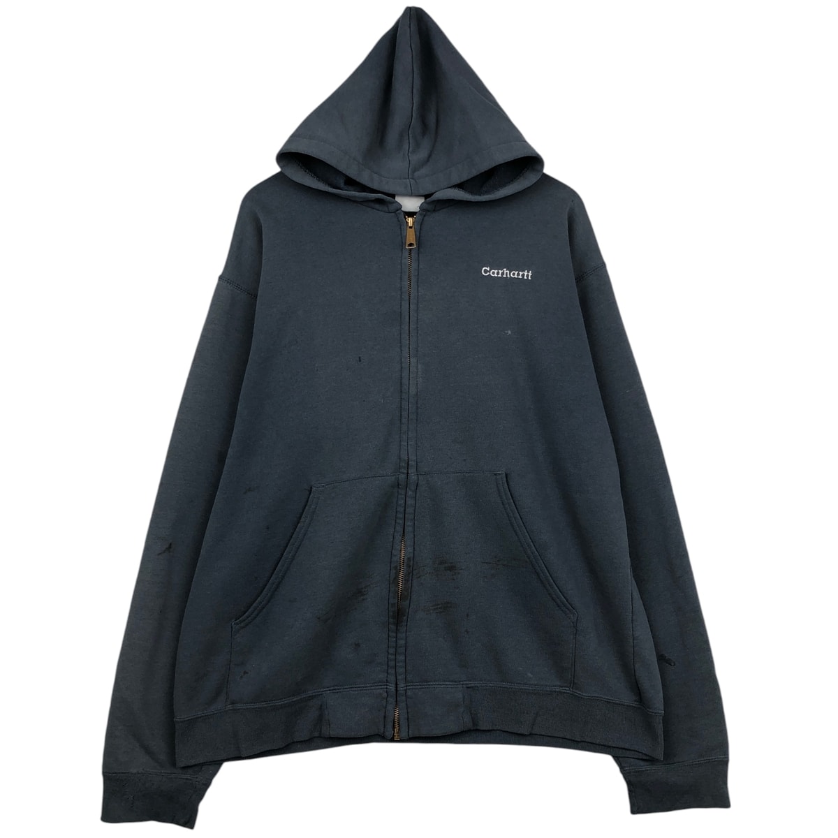 D (傷や汚れあり)】古着 カーハート Carhartt スウェットフルジップ