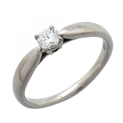 【6jfb0690】ティファニー リング ハーモニー 1PD Pt950 プラチナ ダイヤモンド 0.18ct 11.5号【中古】レディース