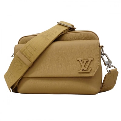 【6dc2927】ルイヴィトン ショルダーバッグ LVアエログラム ファストラインメッセンジャー M23710 サーブル【中古】メンズ