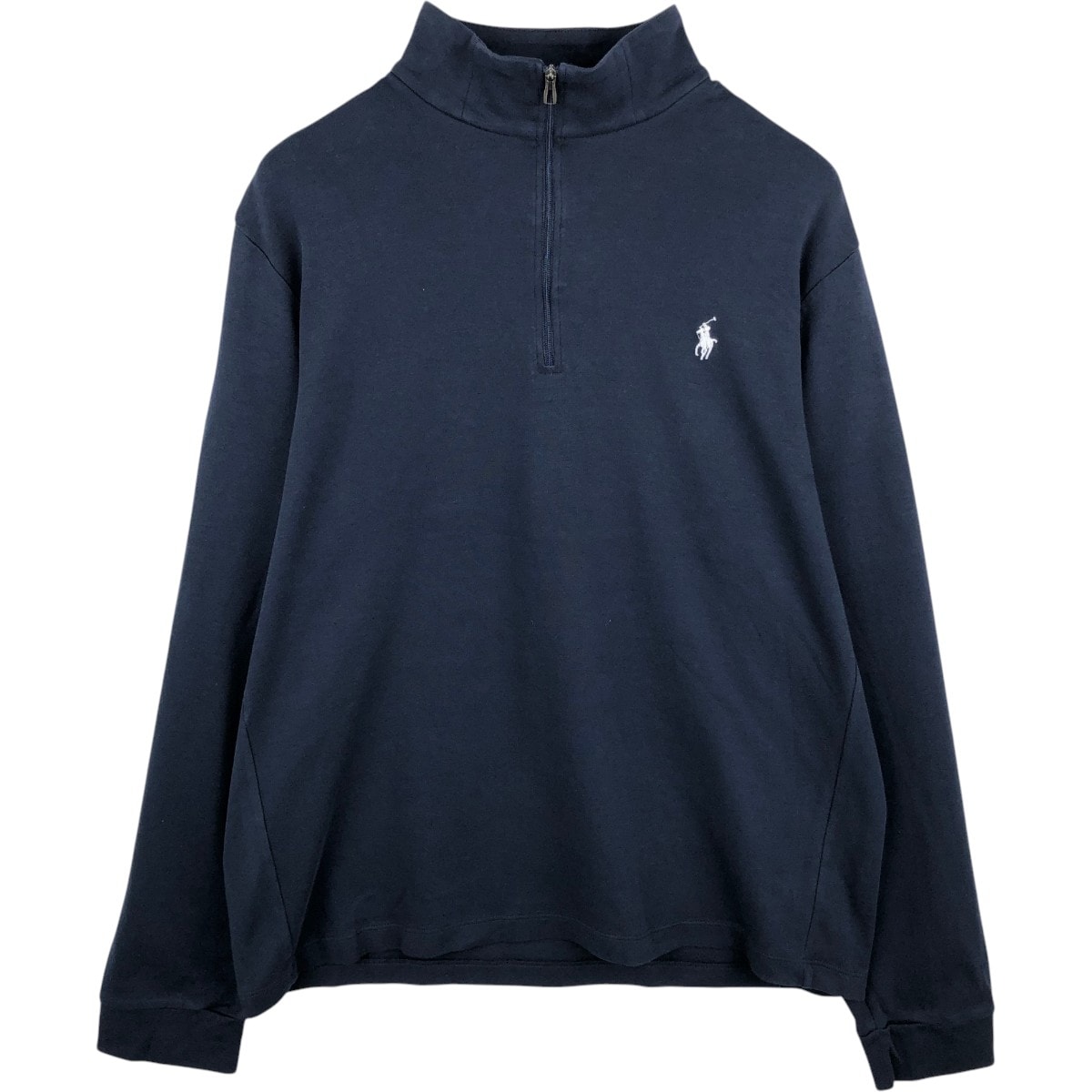 古着 ラルフローレン Ralph Lauren ハーフジップ ロングTシャツ ロンT メンズL相当/eaa684594