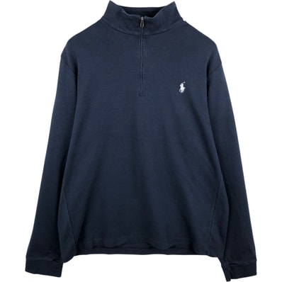 古着 ラルフローレン Ralph Lauren ハーフジップ ロングTシャツ ロンT メンズL相当/eaa684594