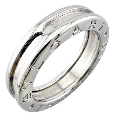 ブルガリ B-zero.1 1バンド リング 指輪 12号 18金 K18ホワイトゴールド レディース BVLGARI 中古