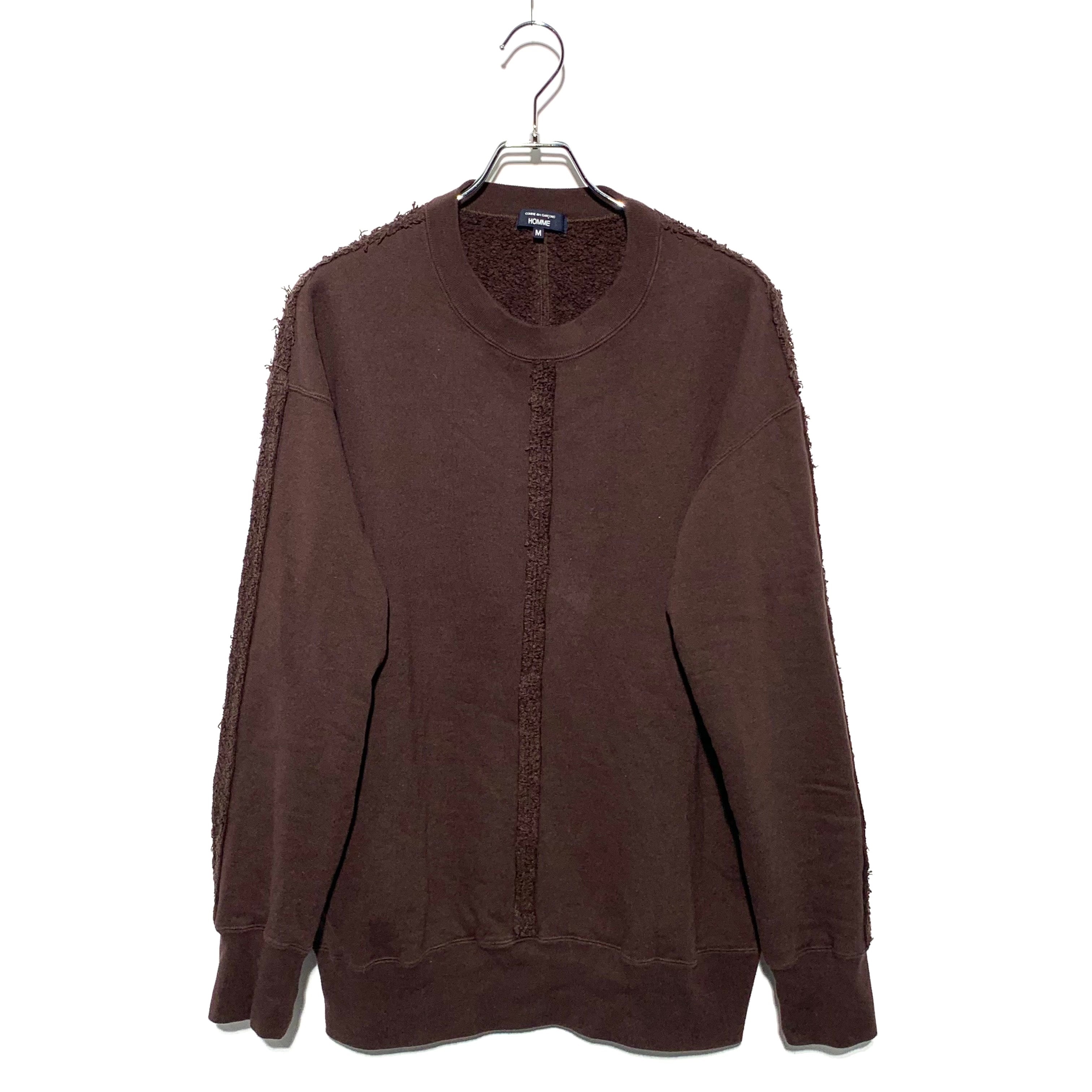 COMME des GARCONS HOMME COTTON PILE SWEAT SHIRT Brown