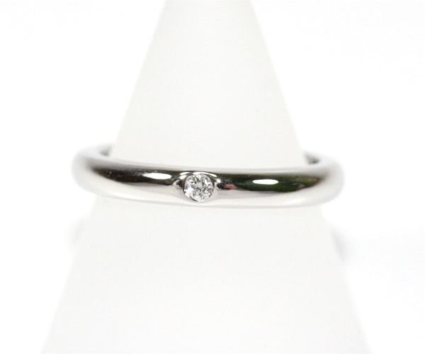 ティファニー ペレッティ バンドリング 1Pダイヤモンド Pt950 #6.5 TIFFANY&Co.