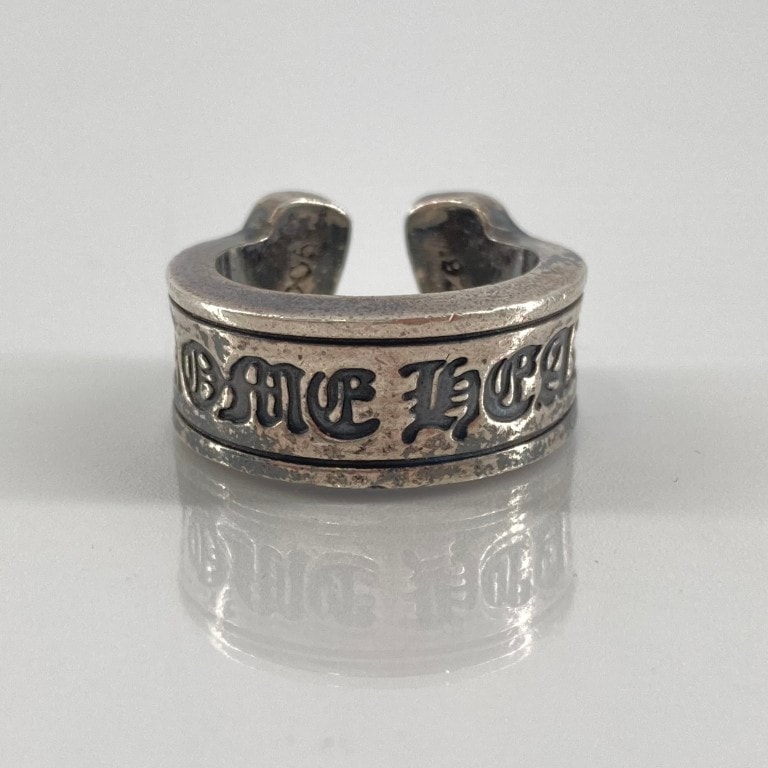 CHROME HEARTS(クロムハーツ) ラージ スクロール ラベル Ag925 リング・指輪 シルバー