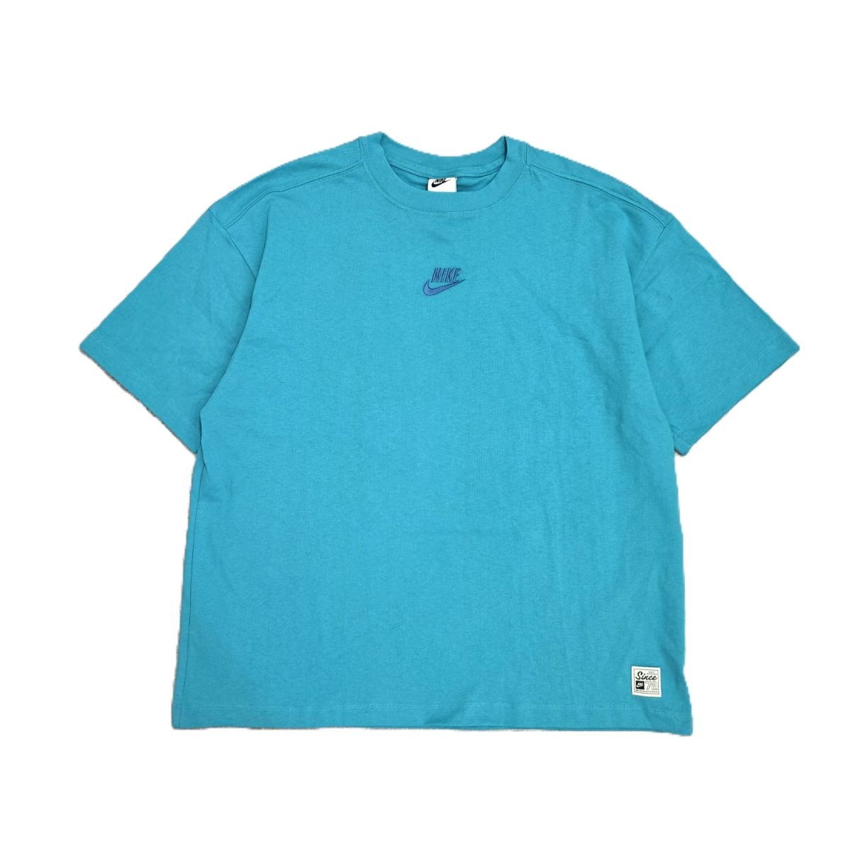 NIKE ナイキ NSW OS NCPS ハイビスカス レトロ Y2K 半袖Tシャツ HF4613 L コットン ターコーズブルー  レディース【中古】